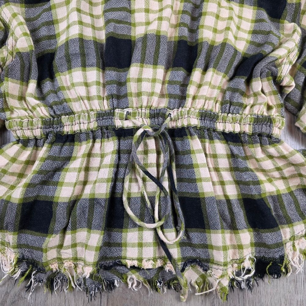 Free People We The Free Pacific Dawn Plaid Button Dawn Shirt Size XS - Picture 9 of 12